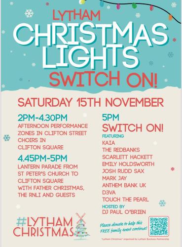 Lytham Christmas Lights - Switch on - Saturday 15th November 2025